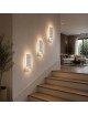 Applique da parete led rettangolare bianco lampada luce fredda naturale calda design moderno