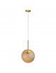 Lampadario a sospensione E27 oro con sfera ambra 15 20 25 30 cm lampada moderno elegante per camera cucina soggiorno 