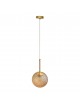 Lampadario a sospensione E27 oro con sfera ambra 15 20 25 30 cm lampada moderno elegante per camera cucina soggiorno 