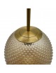 Lampadario a sospensione E27 oro con sfera ambra 15 20 25 30 cm lampada moderno elegante per camera cucina soggiorno 