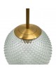 Lampadario a sospensione oro con sfera cristallo 15 20 25 30 cm E27 lampada moderno elegante per camera cucina soggiorno 