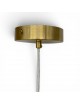 Lampadario a sospensione oro con sfera cristallo 15 20 25 30 cm E27 lampada moderno elegante per camera cucina soggiorno 