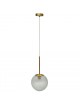 Lampadario a sospensione oro con sfera cristallo 15 20 25 30 cm E27 lampada moderno elegante per camera cucina soggiorno 