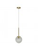 Lampadario a sospensione oro con sfera cristallo 15 20 25 30 cm E27 lampada moderno elegante per camera cucina soggiorno 