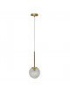 Lampadario a sospensione oro con sfera cristallo 15 20 25 30 cm E27 lampada moderno elegante per camera cucina soggiorno 