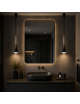 Lampadario a sospensione led da comodino a goccia oro argento antracite lampada applique sospeso luce bianca naturale calda