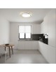 Plafoniera led rotondo 65w lampadario da soffitto a cerchio bianco design moderno per camera cucina luce naturale fredda calda