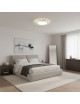 Plafoniera led rotondo 65w lampadario da soffitto a cerchio bianco design moderno per camera cucina luce naturale fredda calda
