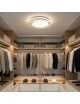 Plafoniera led rotondo 65w lampadario da soffitto a cerchio bianco design moderno per camera cucina luce naturale fredda calda