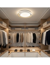 Plafoniera led rotondo 65w lampadario da soffitto a cerchio bianco design moderno per camera cucina luce naturale fredda calda