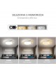 Plafoniera led rotondo 65w lampadario da soffitto a cerchio bianco design moderno per camera cucina luce naturale fredda calda