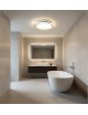 Plafoniera led rotondo 65w lampadario da soffitto a cerchio bianco design moderno per camera cucina luce naturale fredda calda