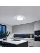 Plafoniera led rotondo 65w lampadario da soffitto a cerchio bianco design moderno per camera cucina luce naturale fredda calda