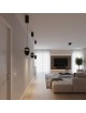 Lampadario a sospensione led da comodino ovale oro nero bianco lampada applique sospeso luce bianca naturale calda