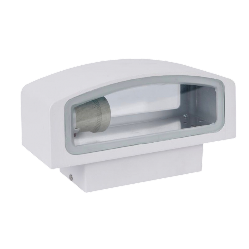 Applique a parete da esterno attacco E27 doppia luce sopra e sotto nero grigio bianco
