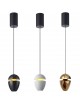 Lampadario a sospensione led da comodino ovale oro nero bianco lampada applique sospeso luce bianca naturale calda