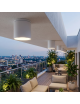 Plafoniera da soffitto per esterno a cilindro attacco GU10 lampada nero bianco marrone per balcone terrazzo ingresso