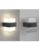 Applique da parete per esterno led 10W nero doppia luce sopra e sotto lampada rettangolare moderno balcone terrazzo giardino