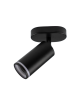 Faretto proiettore nero con attacco GU10 lampada orientabile da soffitto parete a cilindro