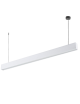 Lampadario a sospensione LED lineare 120 cm lampada orizzontale plafoniera moderno minimal per ufficio cucina soggiorno