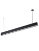 Lampadario a sospensione LED lineare 120 cm lampada orizzontale plafoniera moderno minimal per ufficio cucina soggiorno