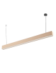 Lampadario a sospensione LED lineare 120 cm lampada orizzontale plafoniera moderno minimal per ufficio cucina soggiorno