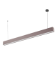 Lampadario a sospensione LED lineare 120 cm lampada orizzontale plafoniera moderno minimal per ufficio cucina soggiorno