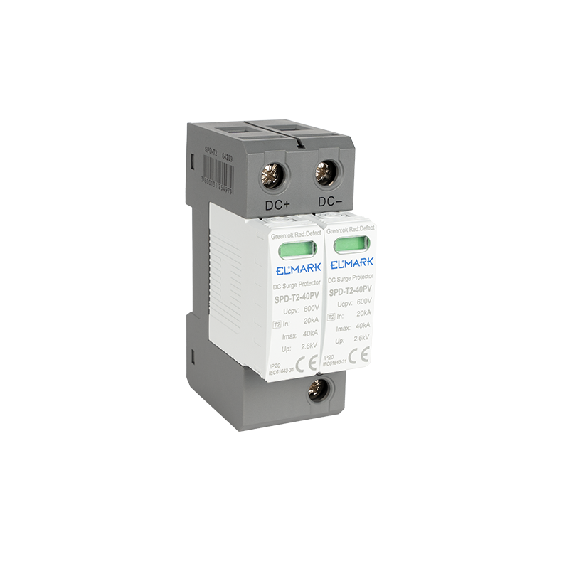 Scaricatore di Sovratensione Fotovoltaico SPD DC Tipo 2 2P 600V 40kA ELMARK 64209