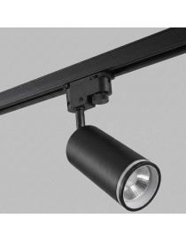 Faretto faro proiettore led per binario monofase con attacco GU10 orientabile nero