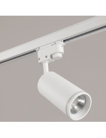Faretto faro proiettore led per binario monofase con attacco GU10 orientabile bianco