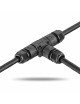 Scatola elettrica di giunzione stagna a " T " per esterno connettore cavi terminali impermeabile IP68