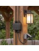 Scatola di giunzione impermeabile IP68 connettore stagno a 4 vie con morsettiera da esterno per cavi elettrici da giardino