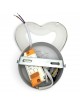 Applique da parete led cuore bianco lampada design moderno luce per cameretta bambini camera bambina