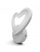 Applique da parete led cuore bianco lampada design moderno luce per cameretta bambini camera bambina