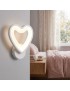 Applique da parete led cuore bianco lampada design moderno luce per cameretta bambini camera bambina