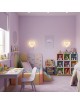 Applique da parete led cuore bianco lampada design moderno luce per cameretta bambini camera bambina