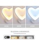 Applique da parete led cuore bianco lampada design moderno luce per cameretta bambini camera bambina