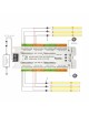 Centralina luci scale con sensore di movimento controller automatico 32 Canali a Cascata per strisce LED 4 Velocità DC 12V-24V