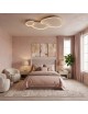Plafoniera LED da soffitto moderna 100W lampadario ad anelli ovali Bianco lampada luminosa per soggiorno camera da Letto