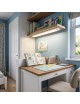 Plafoniera led 30w 3T 60 cm lineare barra luminosa sottopensile luce bianca fredda naturale