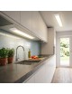 Plafoniera led 30w 3T 60 cm lineare barra luminosa sottopensile luce bianca fredda naturale