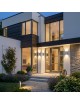Applique da esterno GU10 rettangolare luce su e giù lampada segnapasso da parete moderna per giardino balcone