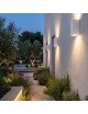 Applique da esterno GU10 rettangolare luce su e giù lampada segnapasso da parete moderna per giardino balcone