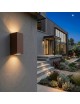 Applique da esterno GU10 rettangolare luce su e giù lampada segnapasso da parete moderna per giardino balcone