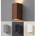 Applique da esterno GU10 rettangolare luce su e giù lampada segnapasso da parete moderna per giardino balcone