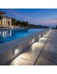 Segnapasso led incasso 3W per cassetta scatola 503 220V applique luce per esterno lampada parete