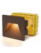 Segnapasso led incasso 3W per cassetta scatola 503 220V applique luce per esterno lampada parete