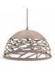 Lampadario a sospesione a campana cupola attacco E27 in metallo design moderno indutry nero bianco tortora sabbia