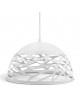 Lampadario a sospesione a campana cupola attacco E27 in metallo design moderno indutry nero bianco tortora sabbia