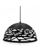 Lampadario a sospesione a campana cupola attacco E27 in metallo design moderno indutry nero bianco tortora sabbia